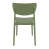 Monna Outdoor Dining Chair Olive Green - Back