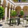 Monna Outdoor Dining Chair Olive Green - Lifestyle 1