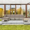 Compamia Mykonos Square Coffee Table Taupe - Lifestyle 5