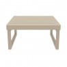 Compamia Mykonos Square Coffee Table Taupe - Front