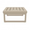 Compamia Mykonos Square Coffee Table Taupe - Side