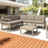 Compamia Mykonos Square Coffee Table Taupe - Lifestyle 4