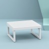 Compamia Mykonos Square Coffee Table White - Lifestyle 1