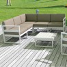 Compamia Mykonos Square Coffee Table White - Lifestyle 3