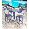 Octopus Round Bar Table Dark Gray  - Octopus Round Bar Table Dark Gray 