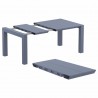 Compamia Vegas Extendable Dining Table - Dark Gray - Compamia Vegas Extendable Dining Table - Dark Gray