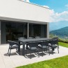 Compamia Panama California 9-Piece Extendable Dining Set - Dark Gray - Compamia Panama California 9-Piece Extendable Dining Set - Dark Gray
