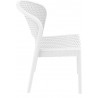 Daytona Resin Wickerlook Dining Chair White - Side - Daytona Resin Wickerlook Dining Chair White - Side