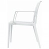 Capri Resin Dining Arm Chair - White - Capri Resin Dining Arm Chair - White