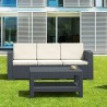 Monaco Resin Patio Sofa with Cushion - Brown - Actual - Monaco Resin Patio Sofa with Cushion - Brown - Actual