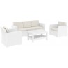 Monaco Resin Patio Seating - White - Monaco Resin Patio Seating - White