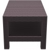 Monaco Rectangle Patio Coffee Table - Brown - Side - Monaco Rectangle Patio Coffee Table - Brown - Side
