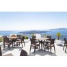 Ibiza Square Table 31 inch Brown