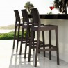 Jamaica Resin Wickerlook Barstool Dark Gray - Lifestyle - Jamaica Resin Wickerlook Barstool Dark Gray - Lifestyle