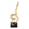 Moe's Home Collection Namaste Statue Gold - Side