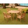 Jakarta Round 48" Dining Table - Lifestyle