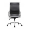 Woodstock Marketing Janis High Back Swivel Arm Chair - Black Front - Woodstock Marketing Janis High Back Swivel Arm Chair - Black Front
