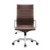 Woodstock Marketing Janis High Back Swivel Arm Chair -Brown Front - Woodstock Marketing Janis High Back Swivel Arm Chair -Brown Front