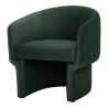 Moe's Home Collection Franco Chair Dark Green - Angled View - Moe's Home Collection Franco Chair Dark Green - Angled View
