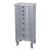Trésor Jewelry Armoire - Silver - Closed - Trésor Jewelry Armoire - Silver - Closed