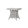 Mackinac 24.5" Square End Table in Putty - Angled