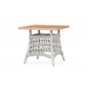Mackinac 24" Square End Table in Putty - Angled
