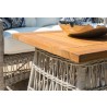 Mackinac 24" Square End Table in Putty - lifestyle 1