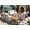 Mackinac 24" Square End Table in Putty - lifestyle 2