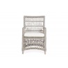 Mackinac Dining Armchair in Putty Wicker - Front - Mackinac Dining Armchair in Putty Wicker - Front