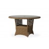 Magnolia 48" Round Umbrella Dining Table in Sandcastle
