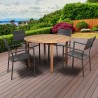 Amazonia Koningsdam 5 Piece Teak Round Patio Dining Set - Amazonia Koningsdam 5 Piece Teak Round Patio Dining Set