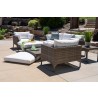 Martinique 24.5" Square End Table in Granite - Lifestyle