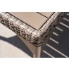 Martinique 24.5" Square End Table in Granite - Lifestyle -Wicker Edge