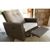Mesa Swivel Glider Recliner in Pecan - Lifestyle Reclined