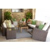 Mesa Swivel Glider Recliner in Pecan - Lifestyle