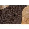 Mesa Swivel Glider Recliner in Pecan - Lifestyle - Wicker Detail