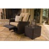Mesa Swivel Glider Recliner in Pecan - Lifestyle Reclined