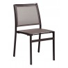 Powder Coating Aluminum Side Chair W/ Textile Back and Seat - AL-5724S - Anthracite Black - Powder Coating Aluminum Side Chair W/ Textile Back and Seat - AL-5724S - Anthracite Black