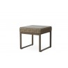 Milan 24.5" Square End Table in Brushwood - Angled - Milan 24.5" Square End Table in Brushwood - Angled