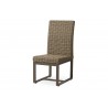 Milan Armless Dining Chair in Brushwood - Angled - No Cushion - Milan Armless Dining Chair in Brushwood - Angled - No Cushion