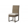 Milan Armless Dining Chair in Brushwood - Angled - Milan Armless Dining Chair in Brushwood - Angled