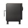 MF Fire Nova Wood Stove - Charcoal - Left Side - MF Fire Nova Wood Stove - Charcoal - Left Side