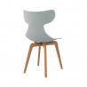 Leisure D With Tan PP Stand Dinning Chair - Mint - Back Angled - Leisure D With Tan PP Stand Dinning Chair - Mint - Back Angled