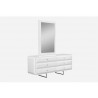 Whiteline Modern Living Abrazo Mirror - WHITE - Whiteline Modern Living Abrazo Mirror - WHITE