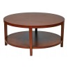 Merge 36" Round Coffee Table - Brown - Merge 36" Round Coffee Table - Brown