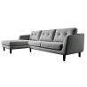 Corey Sectional Dark Grey Left - Corey Sectional Dark Grey Left