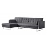 Palomino Sofa Bed Left Dark Grey - Angled - Palomino Sofa Bed Left Dark Grey - Angled