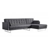 Palomino Sofa Bed Right Dark Grey - Angled - Palomino Sofa Bed Right Dark Grey - Angled