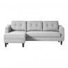 Moe's Home Collection Belagio Sofa Bed - Light Grey - Left Facing - Moe's Home Collection Belagio Sofa Bed - Light Grey - Left Facing