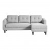 Moe's Home Collection Belagio Sofa Bed - Light Grey - Right Facing - Moe's Home Collection Belagio Sofa Bed - Light Grey - Right Facing